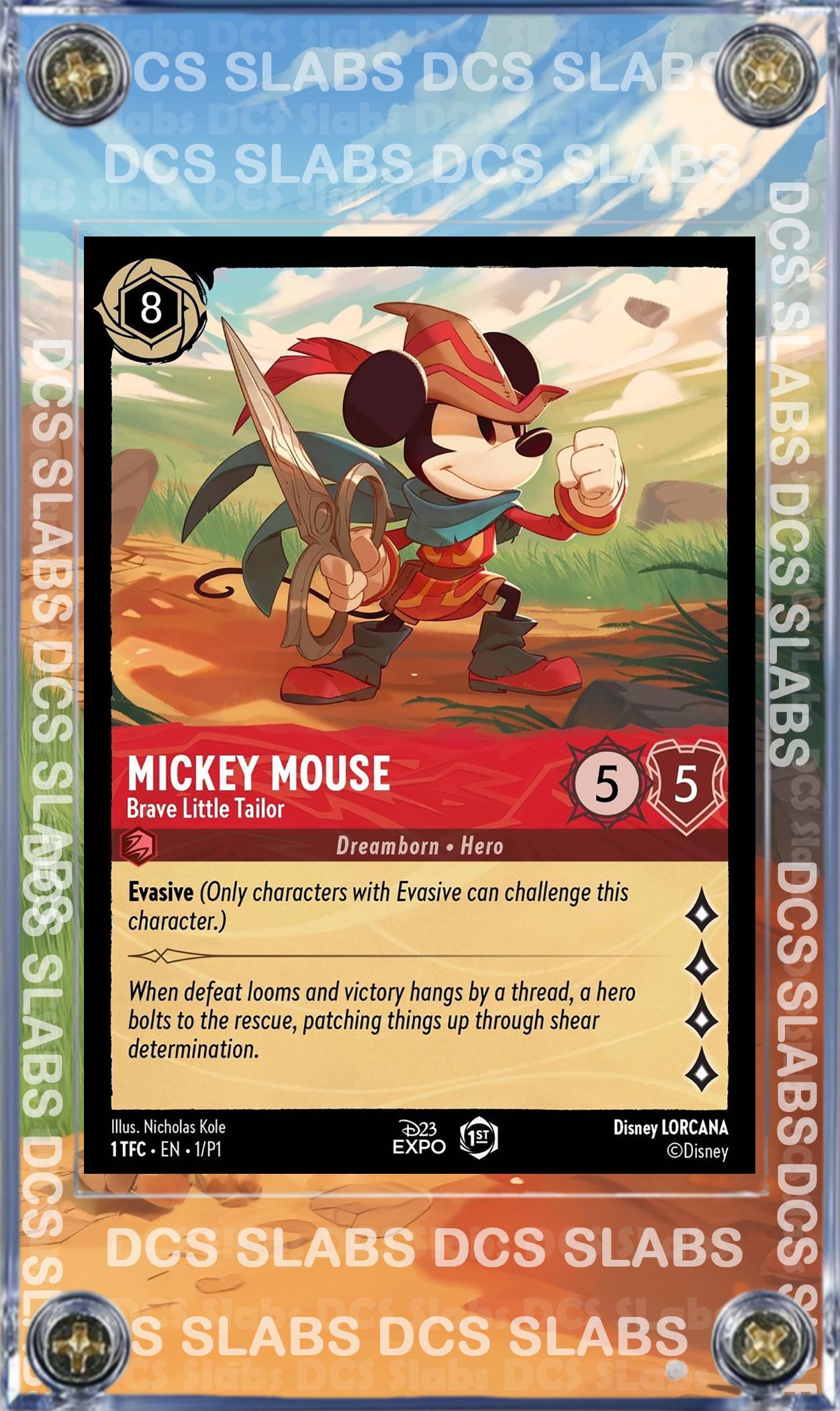 Disney Lorcana Mickey Mouse (brave Little Tailor) D23 Promo Custom
