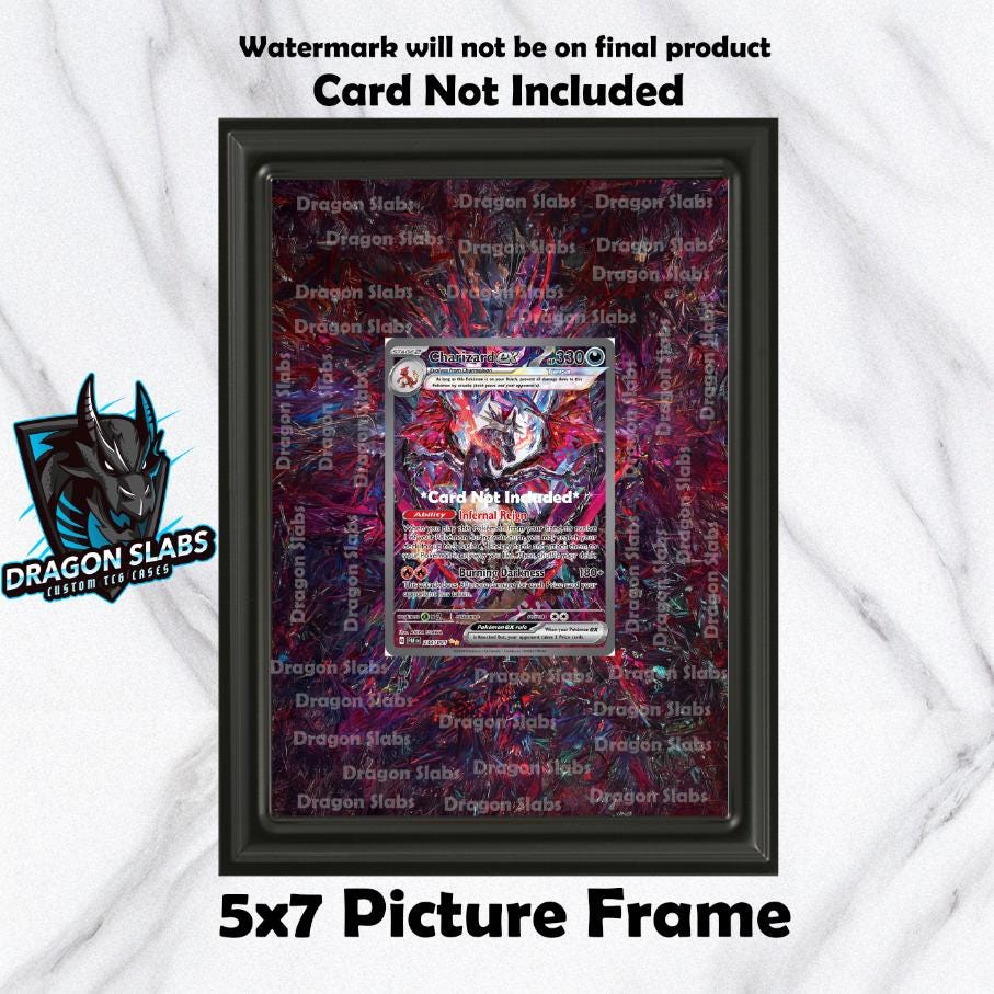Charizard EX 234/091 Paldean Fates Pokemon Extended Art Frame 5x7