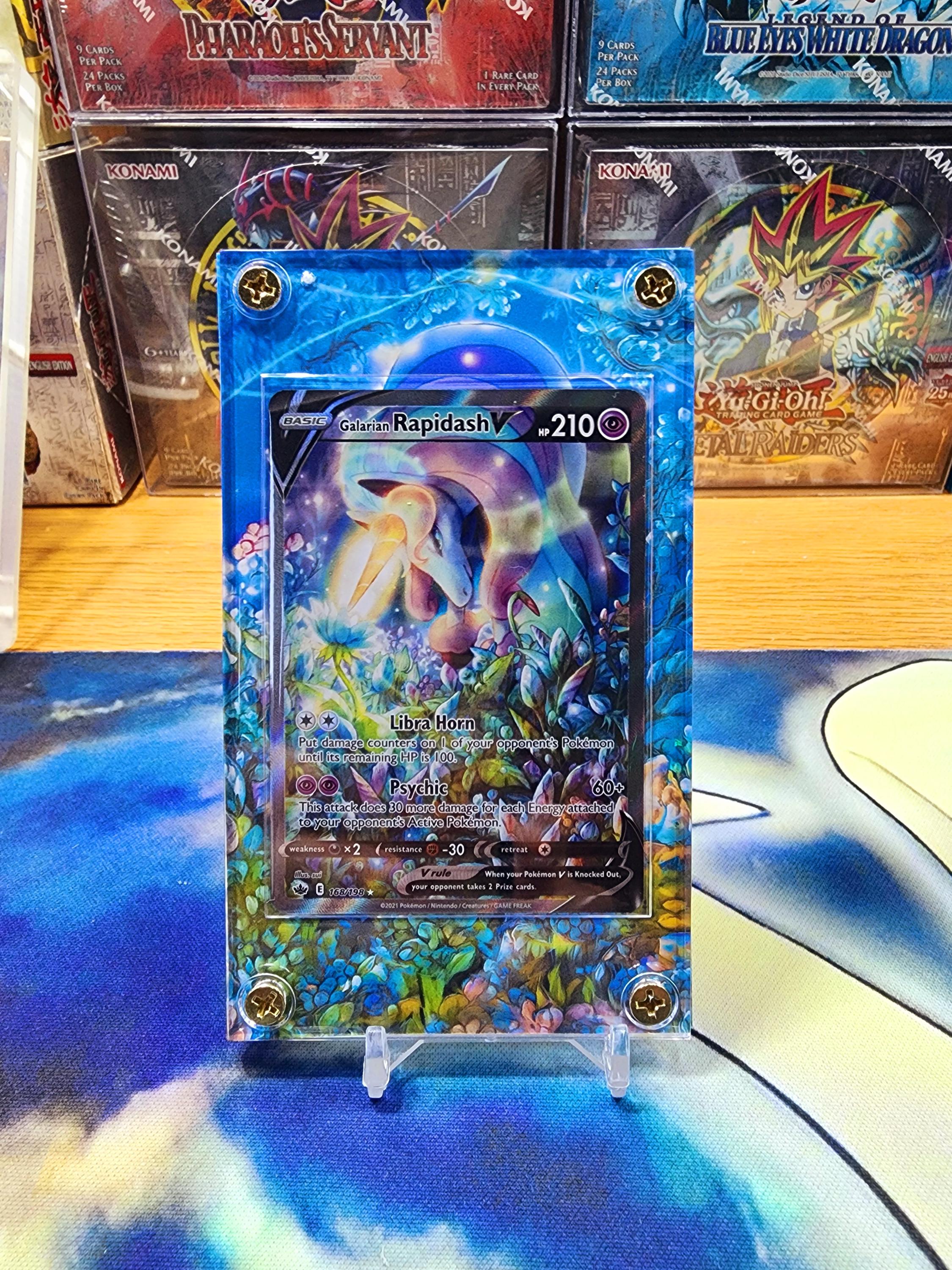Pokemon Galarian Rapidash V Chilling Reign 168/198 Extended Artwork Case -  Etsy