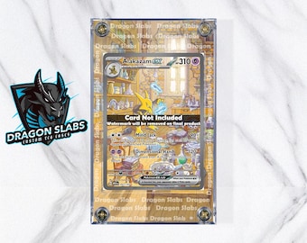 Pokemon Alakazam EX SIR 201/165 151 Custom Case Slab Extended Artwork