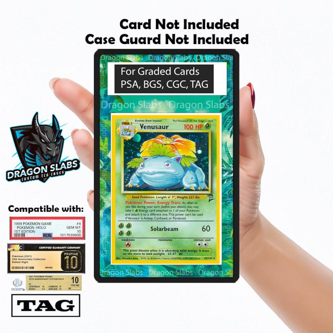 Venusaur Base Set PSA Bgs CGC Tag Extended Artwork - Etsy