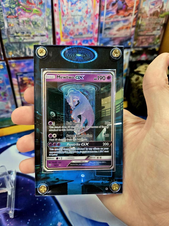 Pokemon Mewtwo GX Full Art Shining Legends 78/73 Extended Art Custom Case -  Etsy