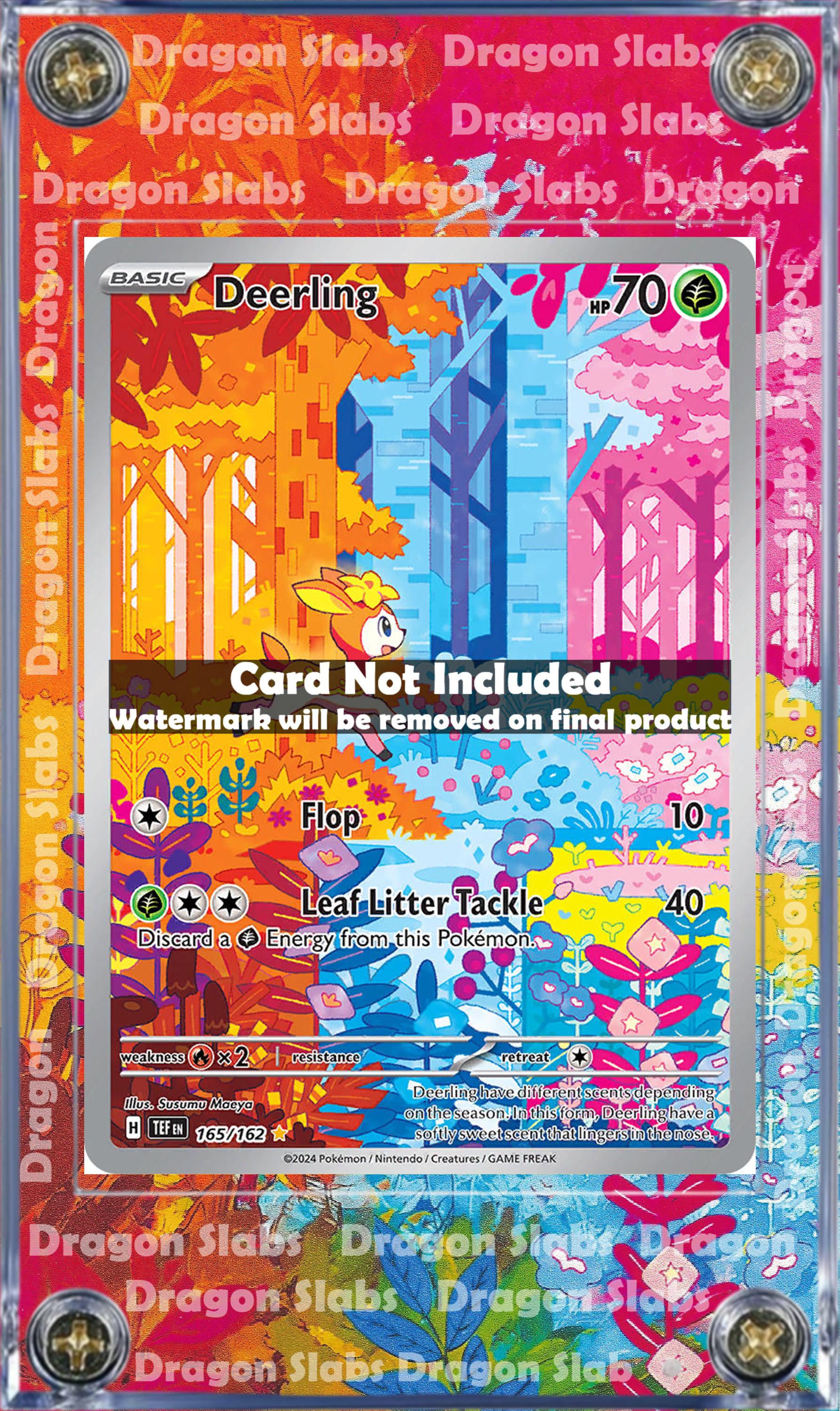 X2 Pokemon Deerling 165/162 & Sawsbuck 166/162 Extended Art Custom Cases -  Etsy Israel