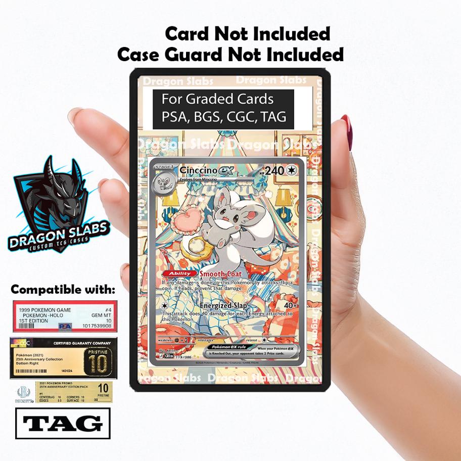 Cinccino EX 119/086 Chaos Rising PSA Bgs CGC Tag Extended Artwork