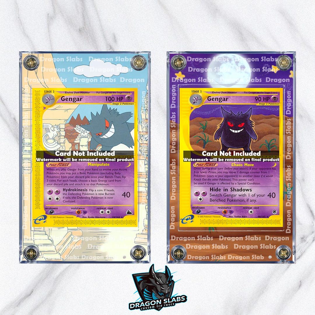 X2 Pokemon Gengar 48/165 13/165 Expedition Skyridge Extended