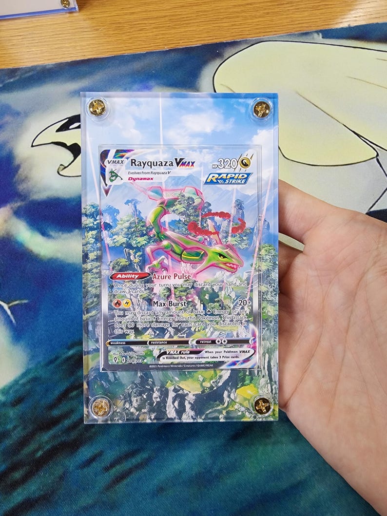 Azure Vmax Pokemon X2 Pokemon Rayquaza Vmax & V Alt Art 218/203 194/203custom Cases - Etsy