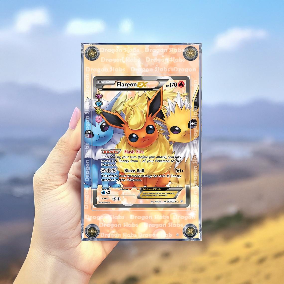 Pokemon Flareon EX RC28-32 Generations Radiant Collection Extended