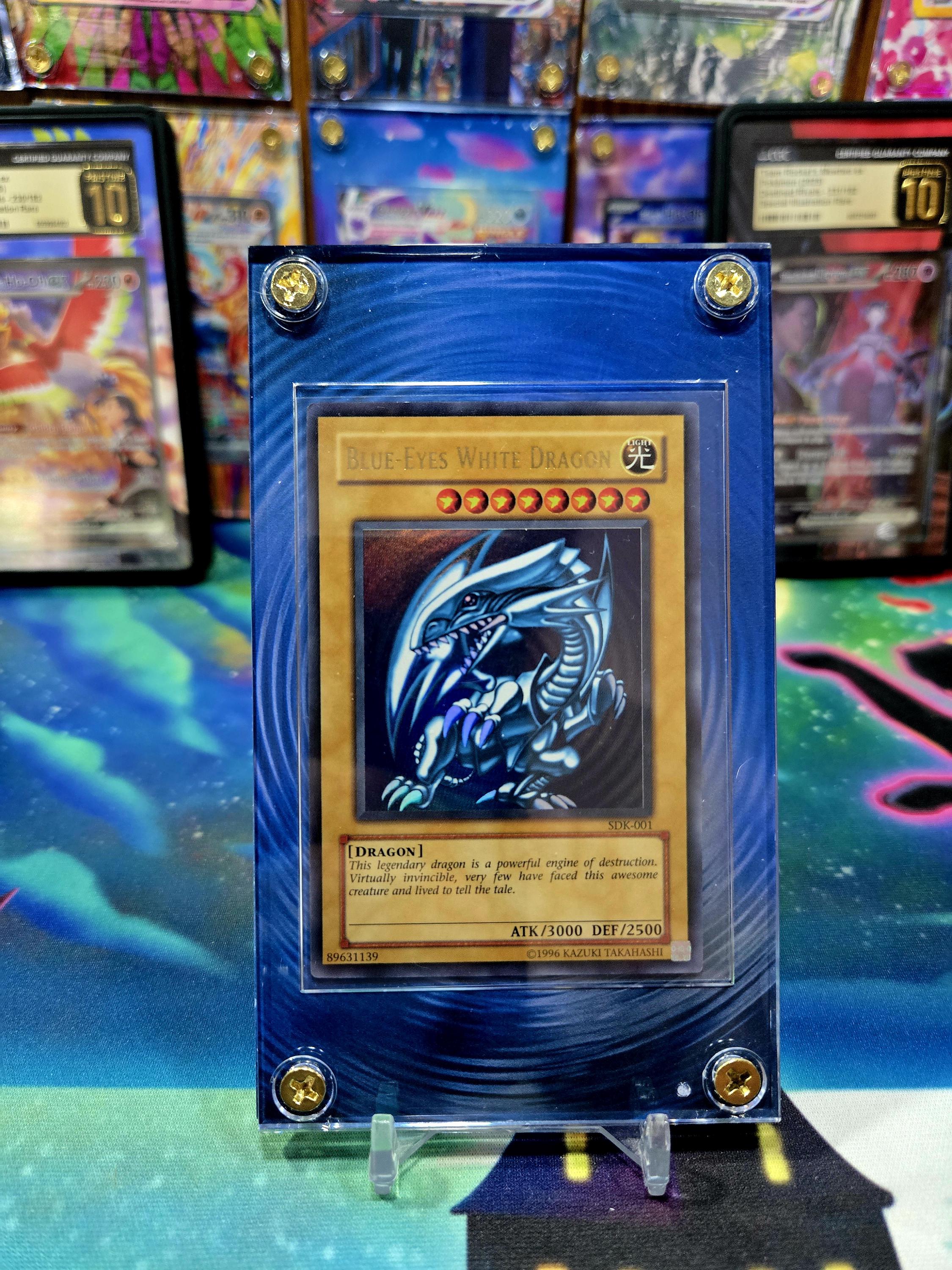 Yugioh Blue Eyes White Dragon SDK Card Extended Art Case - Etsy