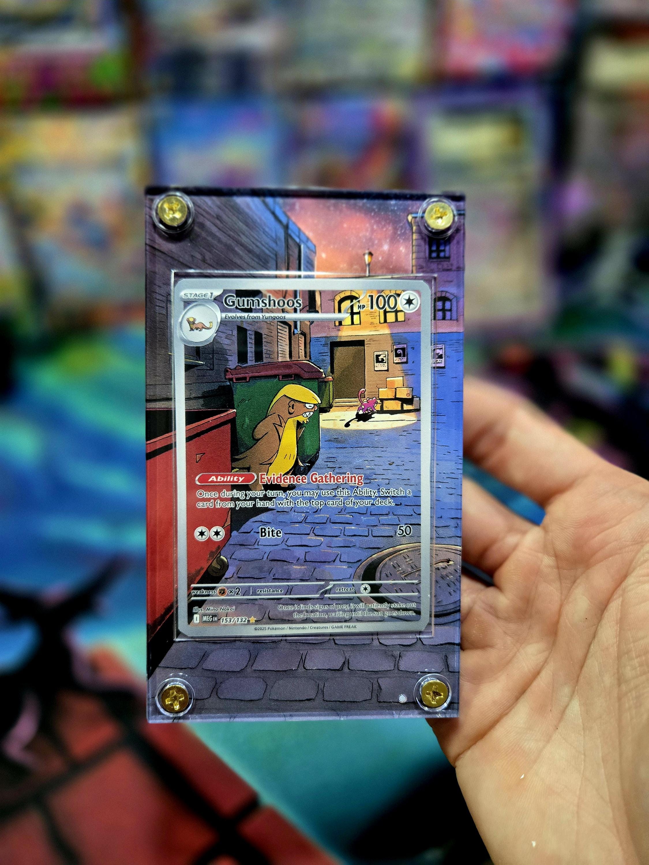 Pokemon Gumshoos 153/132 IR Mega Evolution Extended Art Custom Case - Etsy Pokemon Gumshoos 153/132 IR Mega Evolution Extended Art Custom Case - Etsy