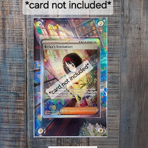 Pokémon 151 Erika's Invitation 203/165 Placa de vitrine personalizada