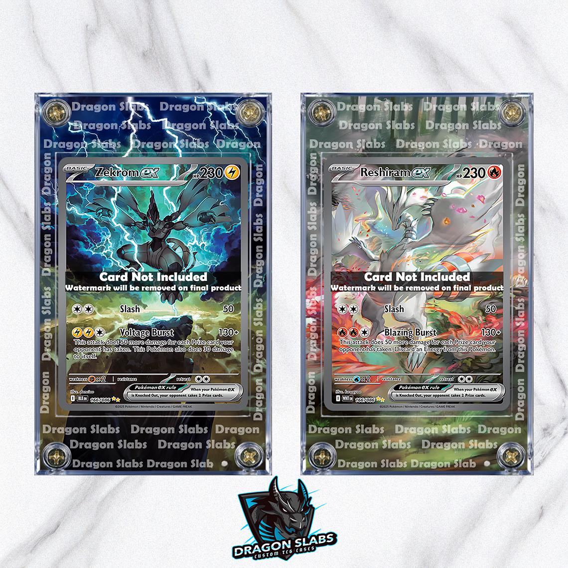 Reshiram EX Zekrom EX 2枚セット X2 Pokemon Zekrom EX & Reshiram EX 166 White Flare Extended Art