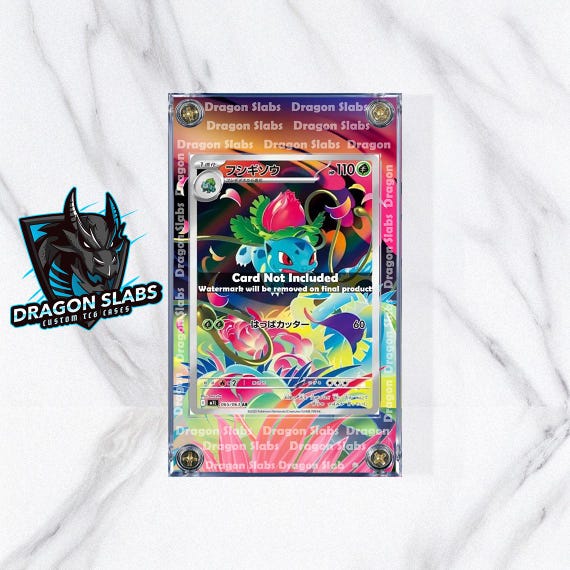 Pokemon Ivysaur AR 065/063 M1L Mega Brave Extended Art Custom Case 