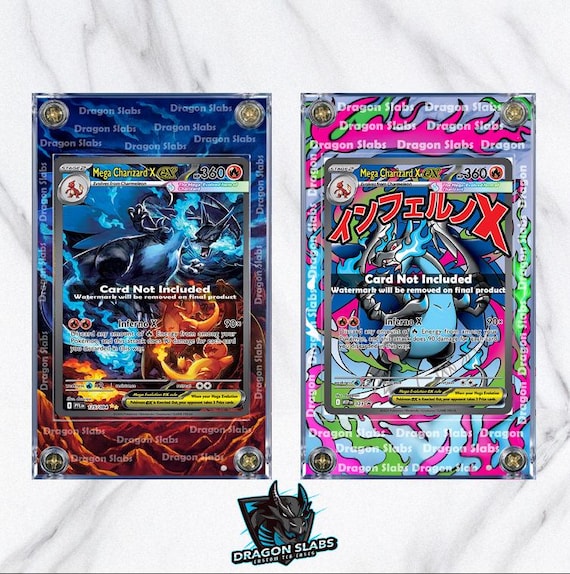 X2 Pokemon Mega Charizard X EX SIR 125 023 Phantasmal Flames Extended  Artwork Cases - Etsy