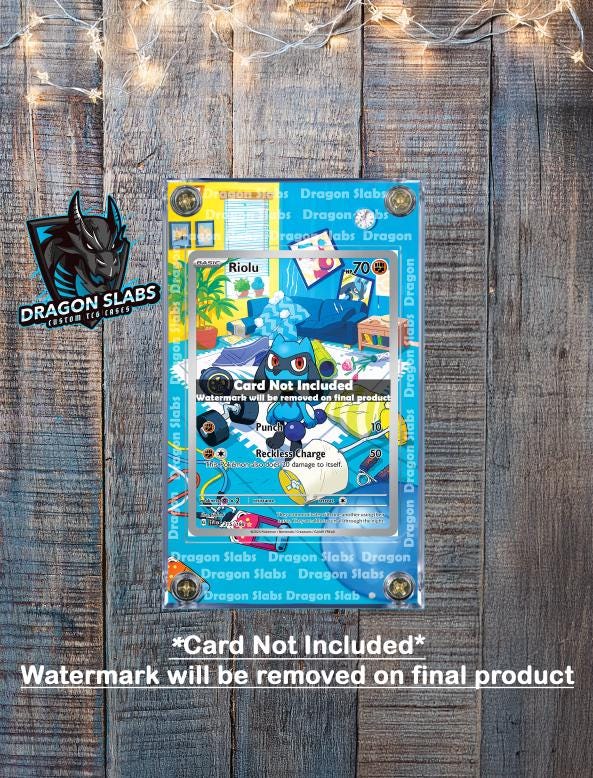 Pokemon Riolu 215/198 Scarlet & Violet Base Extended Art Custom Case