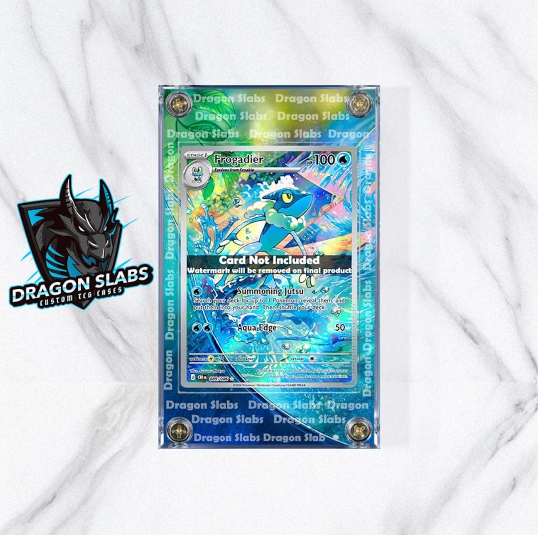 frogadier pokemon card Greninja ex 041/142 - Stellar Crown Lot the trusted official grading guarantees its condition Frogadier (Holo Promo) - 057/197