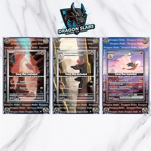 151 vitrinas personalizadas de Pokémon Charmander, Charmeon y Charizard con ilustraciones ampliadas