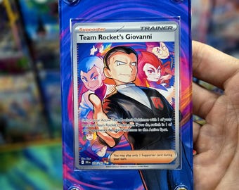 Pokemon Team Rocket's Giovanni 238/182 Destined Rival Extended Art Case -  Etsy