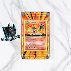 Pokemon Charizard Base Set Custom Extended Artwork Case
