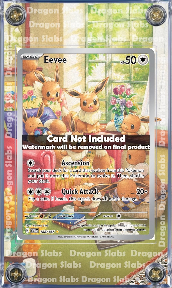 Pokemon Eevee 188 IR Twilight Masquerade Extended Artwork Case - Etsy