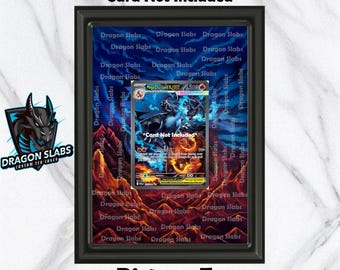 Mega Charizard X EX SIR Phantasmal Flames Extended Pokemon Art Frame 5x7 Frame