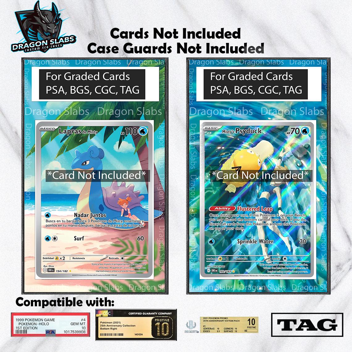 X2 Misty's Psyduck & Lapras 193 194 Destined Rivals Psa Bgs Cgc