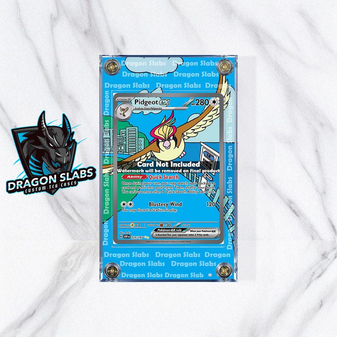 Pokemon Pidgeot EX 225/197 Obsidian Flames Extended Art Case - Etsy Canada