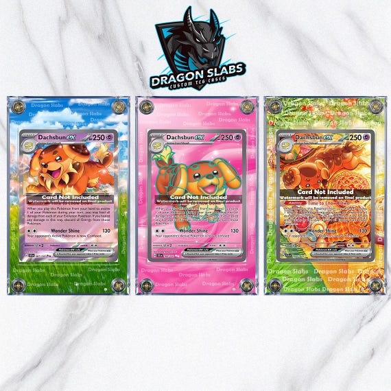 Pokemon Dachsbun EX SIR Stellar Crown Stellar Miracle SIR 169/142 Card  Custom Display Case - Etsy