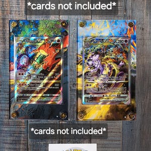Pokemon Mewtwo Vstar GG40 & Charizard SWSH262 Crown Zenith aangepaste vitrines