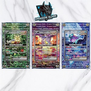 Ilustración extendida de la caja personalizada EX de Pokémon Walking Wake, Gouging Fire y Raging Bolt