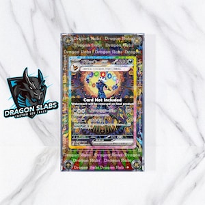 Estuche personalizado de la tarjeta Pokémon Umbreon ex SAR 217/187 sv8a Festival Terastal Evoluciones Pristmatic