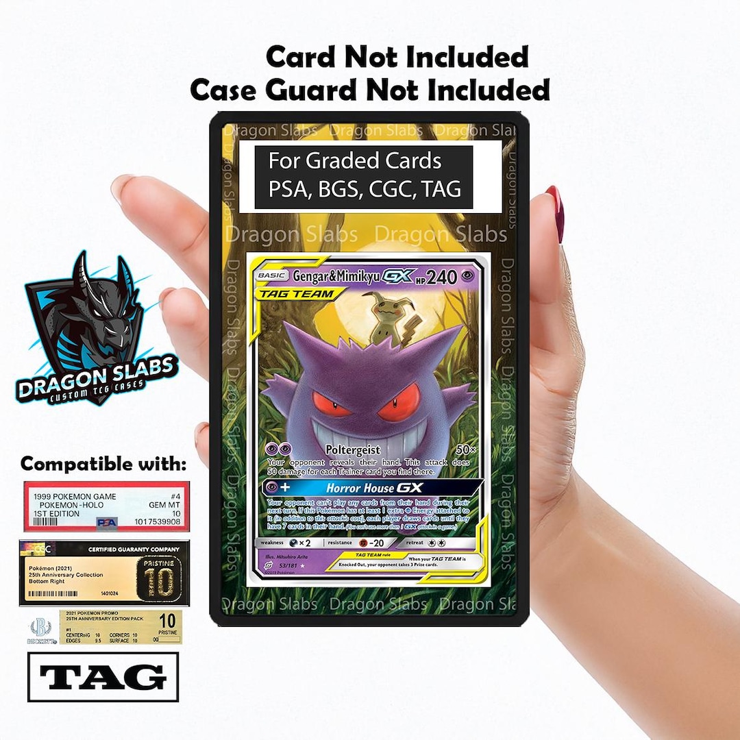 Gengar & Mimikyu GX 53/181 Team up PSA Bgs Cgc TAG Extended Art