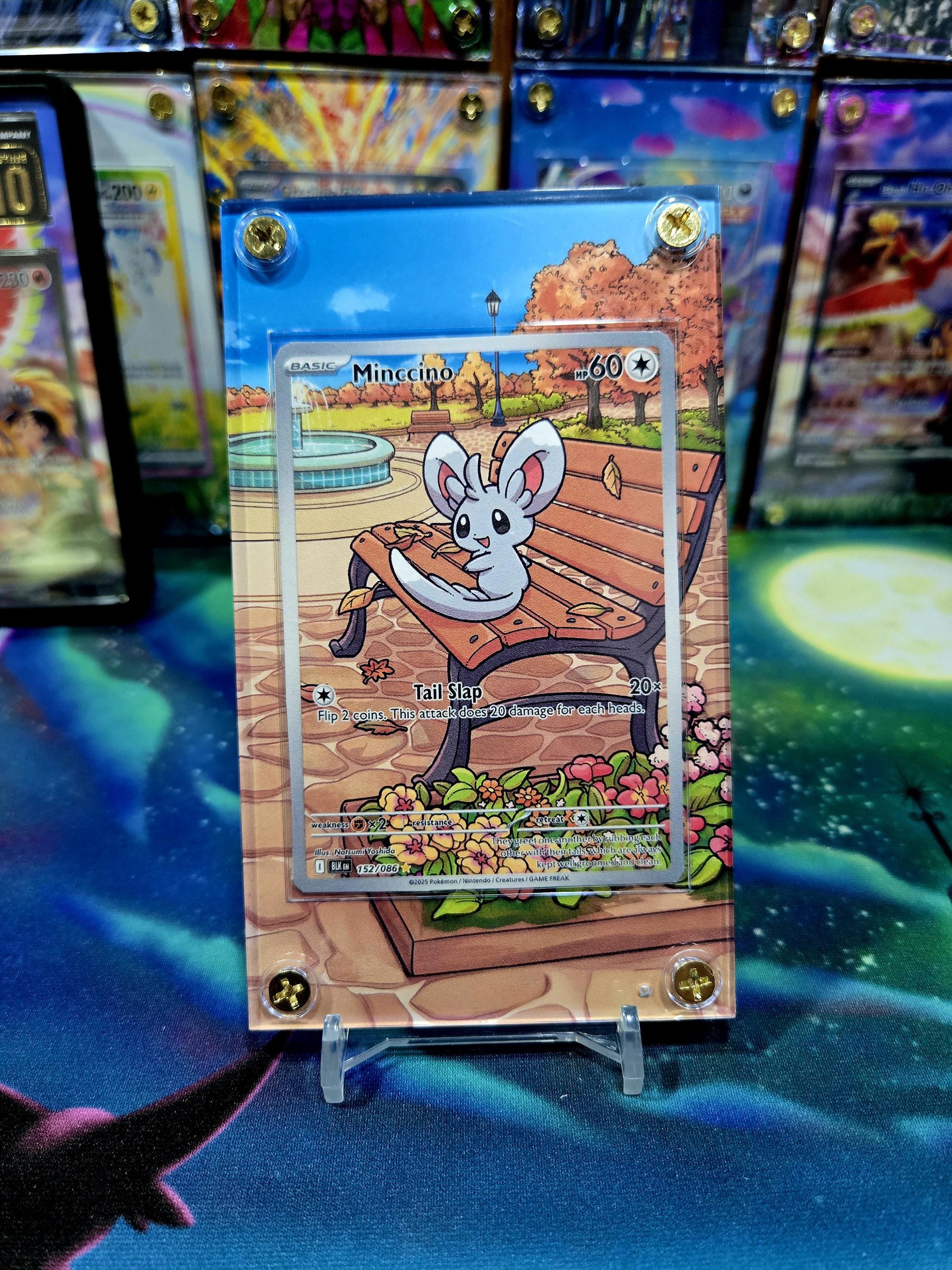 Pokemon Minccino 152/086 IR Black Bolt Extended Art Case - Etsy Pokemon Minccino 152/086 IR Black Bolt Extended Art Case - Etsy
