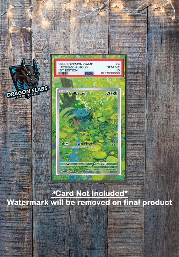 1 bonus illustration rare-style promo card featuring bulbasaur Bulbasaur (1/73) (General Mills Promo) [Sun & Moon: Shining Legends] main image 0