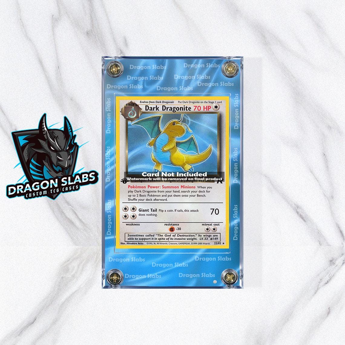 dark dragonite pokemon card 22/82 2000 Pokemon Team Rocket Dark Dragonite Non-Holo 22/130