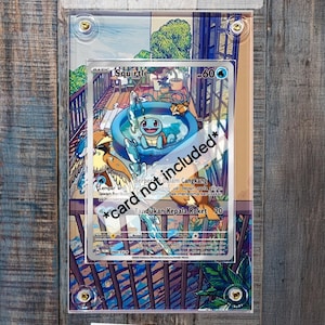 Pokemon Carapuce Couronne stellaire IR AR 148/142 Carte Vitrine Personnalisée Dalle