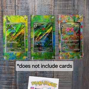 Pokemon Bulbizarre, Ivysaur, Venusaur 151 vitrines personnalisées