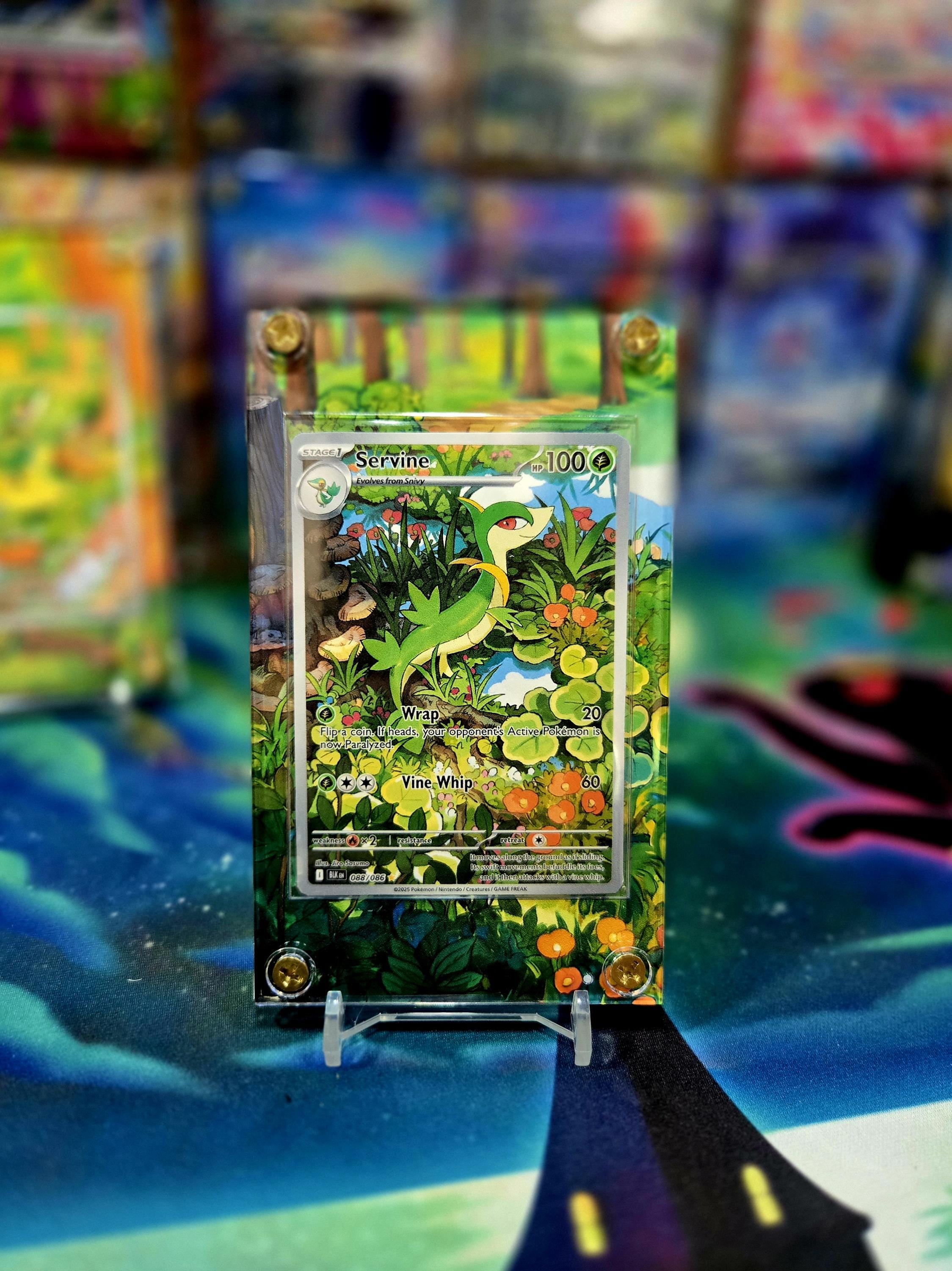 Pokemon Servine IR 088/086 Black Bolt Extended Art Case - Etsy