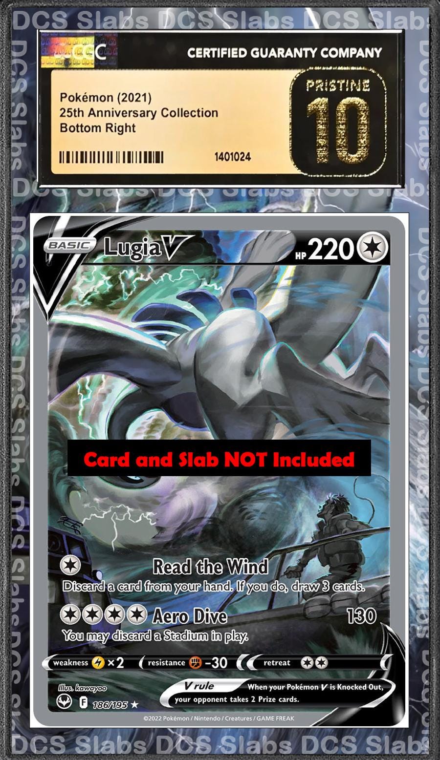 Lugia V Alt Art 186/195 PSA Bgs CGC Tag Extended Artwork Pokemon