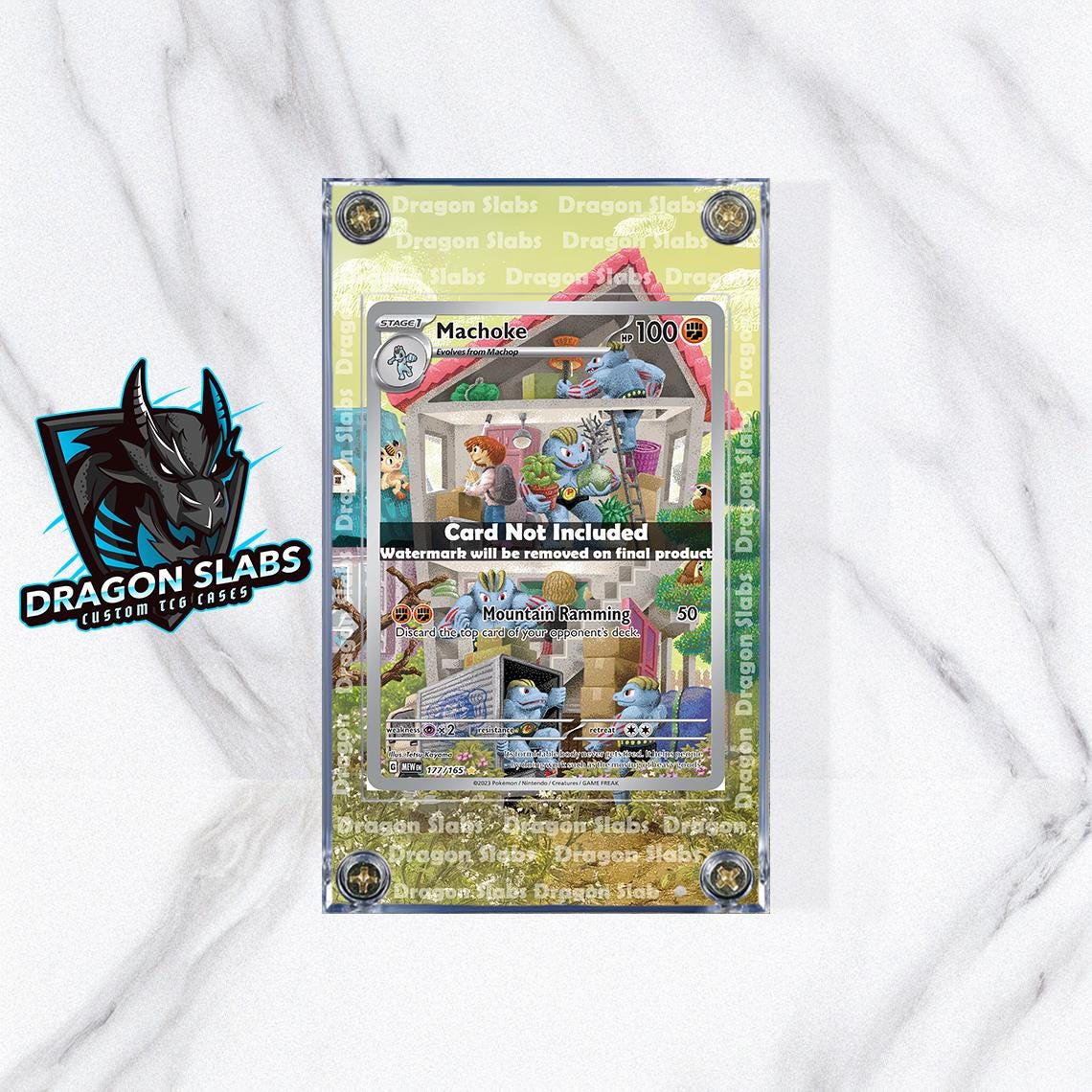 Vetrina personalizzata Pokemon 151 Machoke 177/165 da Pokemon 151 Illustrazione estesa