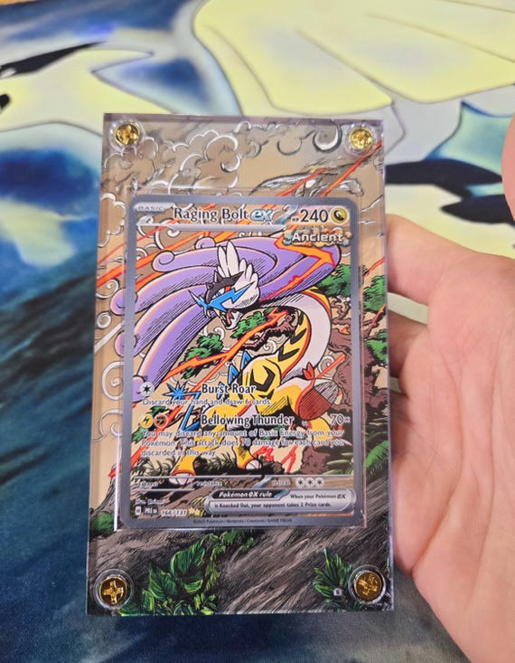 Pokemon Raging Bolt EX SIR 166/131 Prismatic Evolutions Extended Artwork  Case - Etsy
