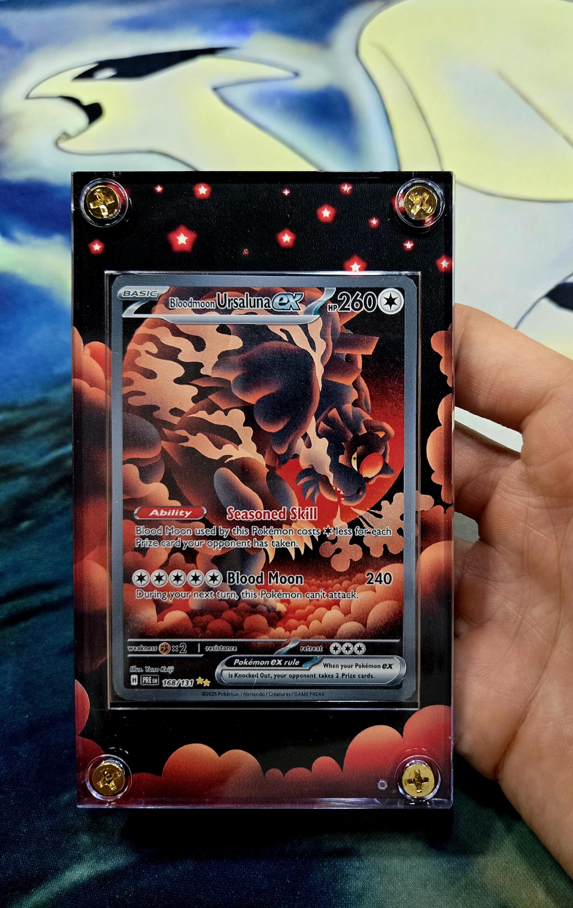 Pokemon Bloodmoon Ursaluna EX SIR 1568/131 Prismatic Evolutions Custom Case  - Etsy