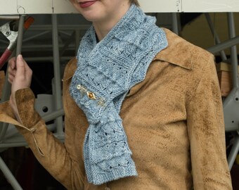 Alaskan Moonrise Scarf PDF Knitting Pattern