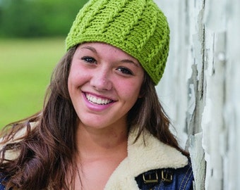 Twisted Cable Hat PDF Crochet Pattern