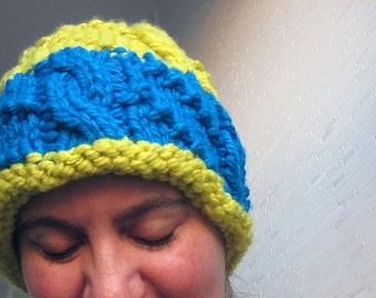 Hudson River Trail Hat PDF Knitting Pattern