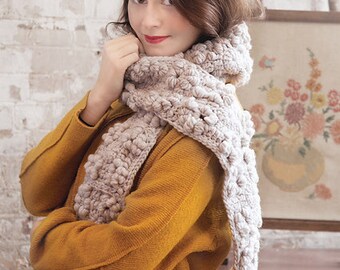 Vintage Bullion Scarf Crochet PDF Pattern