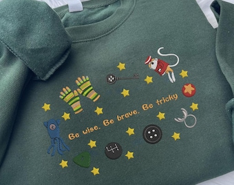 Chemise dessin animé film Halloween, chemise brodée de poupée effrayante, chemise de poupée 3D Halloween, chemise brodée Halloween, sweat-shirt personnalisé