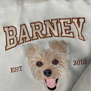 Custom Cat Embroidered Sweatshirt, Custom Pet shirt, Personalized Pet Sweatshirt, Custom Embroidered Pet Hoodie