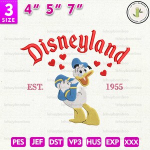 Valentine Embroidery Machine Design, Valentine Cartoon Duck Embroidery Design, Happy Valentine Day Embroidery Design, Instant Download