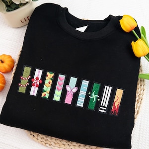 Embroidered Anime Crewneck Sweatshirt, Anime Character Symbol Shirt, Hashira Demon Killer Sweatshirt, Gifts for Anime Lovers