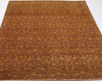 7x7 Gabbeh Square Area Rug - Golden Yellow Afghan Handmade Floral Wool Rug - Contemporary Rug - Bedroom Rug - Living Room Rug - Office Rug